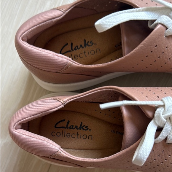 Clarks Blush Perforated Casual Shoes - Picture 7 of 8
